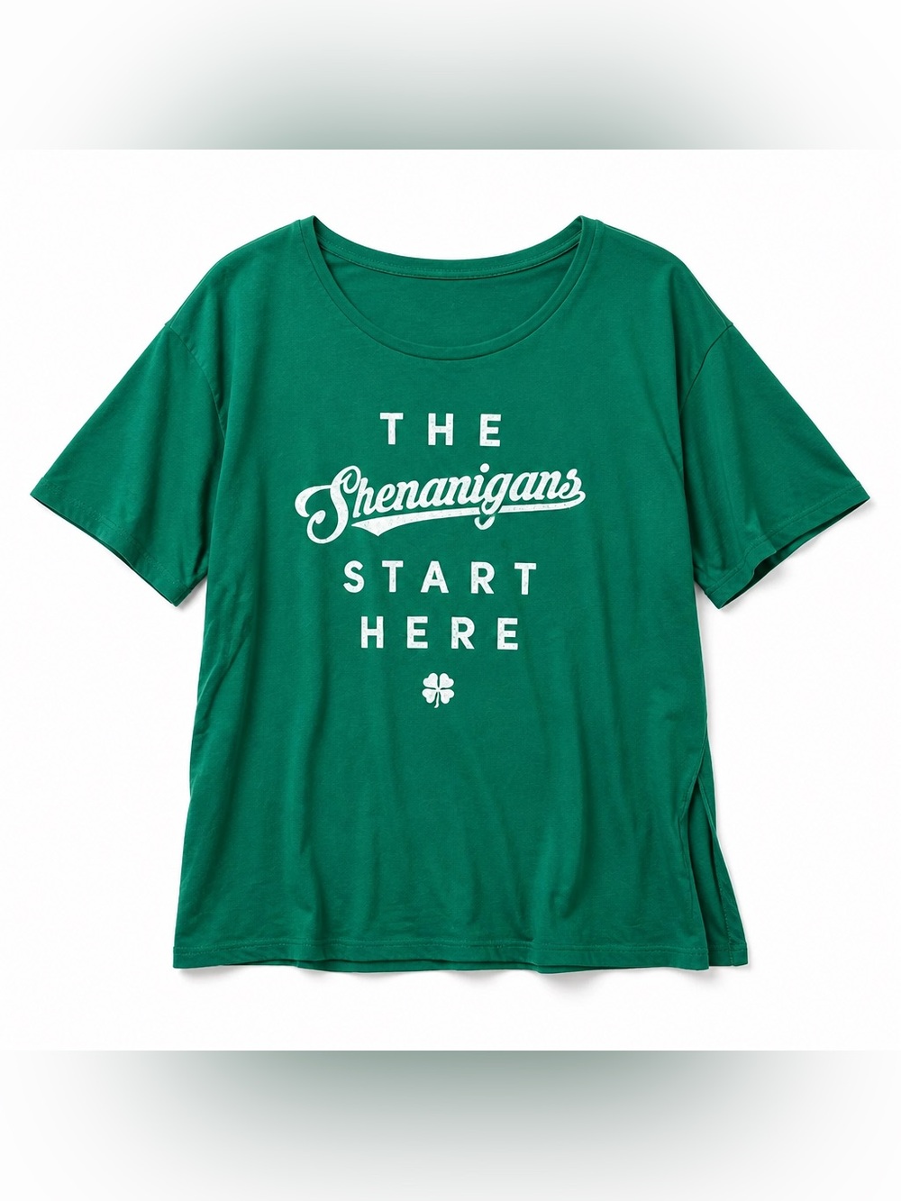 The Shenanigans Start Here 4X St. Patrick's Day graphic tee by Fleurish